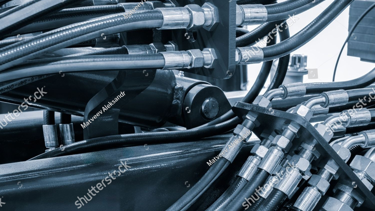 stock photo a close up of a bunch of black wires the wires are connected to a machine and are very long 2469820583