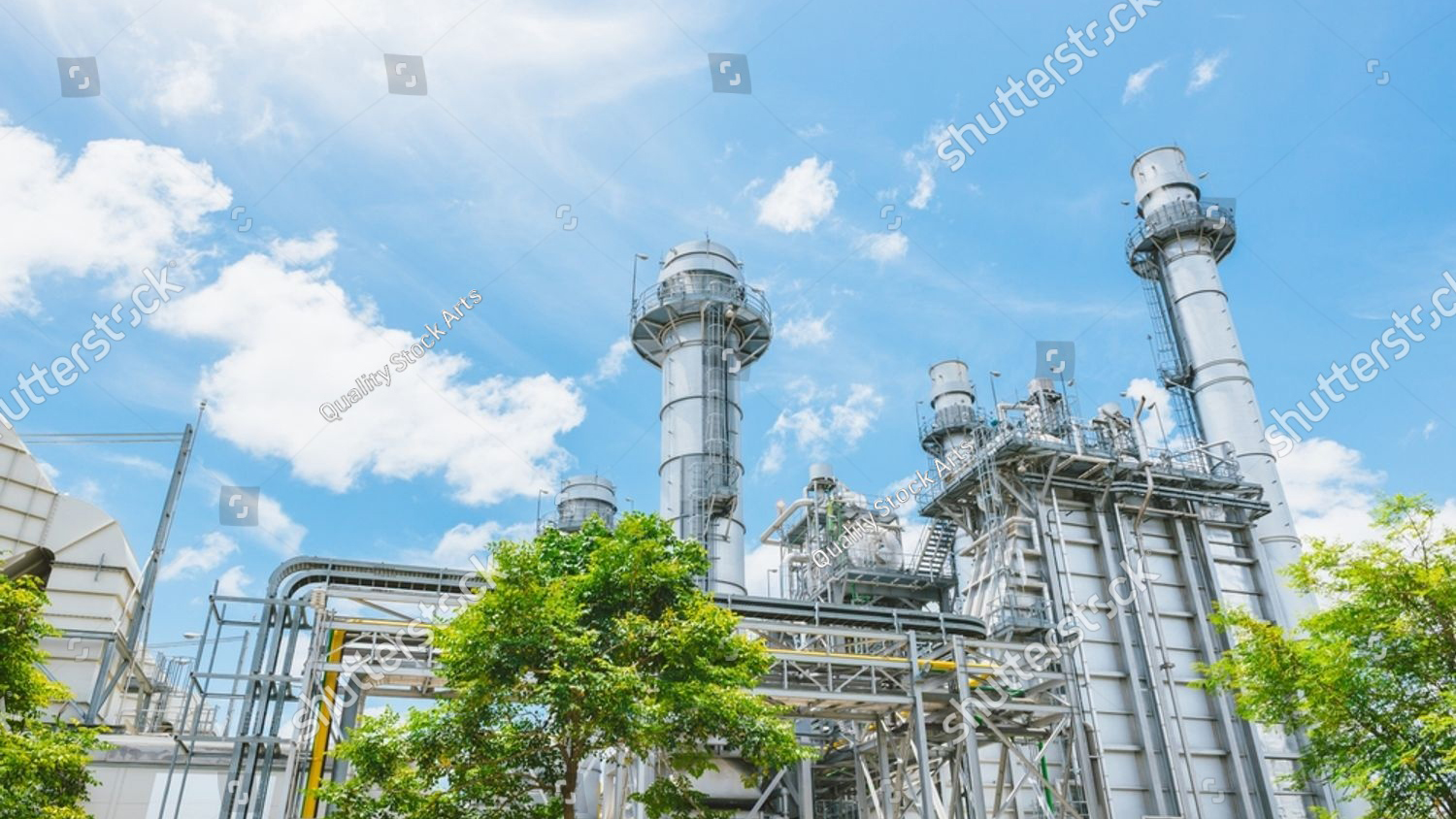 stock photo power plant with tree park green industry eco power for sustainable future energy saving power 2659820721